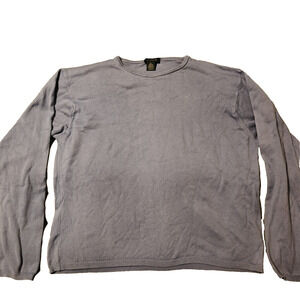 J CREW Sweater Women Long Sleeve Size Large Lavender 100 %cotton